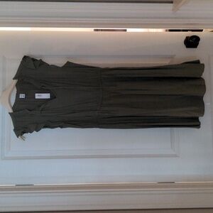 Olive green sleeveless dress in size M